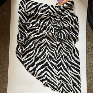 Zebra print skirt